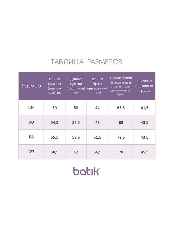 BATIK Комплект 576205 493-24з-3 Фиолетовое золото