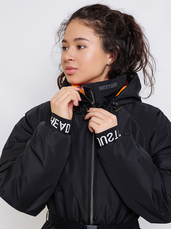 BATIK Бомбер 576209 522-23в-5 Черный/ярко-оранжевый