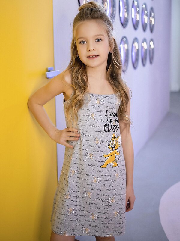 BATIK Платье 576273 0010_ОПЛ Серый меланж