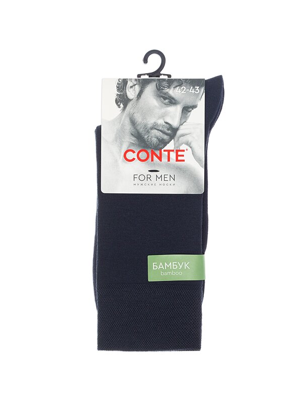 Conte elegant Носки 576351 (BAMBOO) 24С-162СП темно-синий