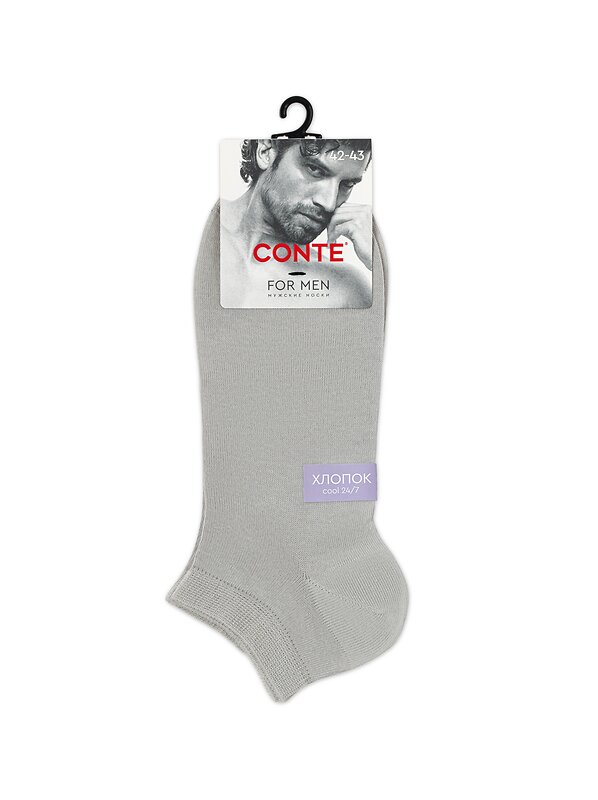 Conte elegant Носки 576361 (COOL 24/7, короткие) 24С-158СП серый