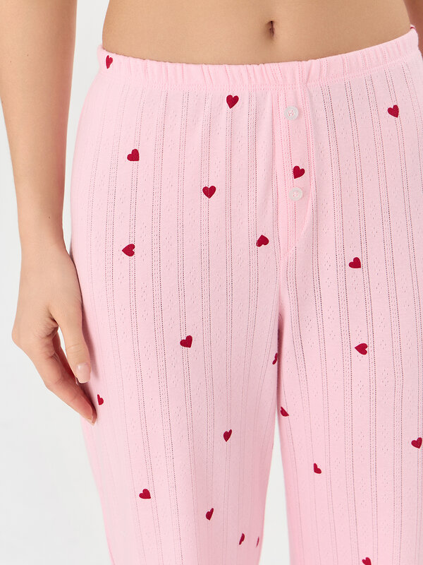 MARK FORMELLE Брюки 576429 532252 сердечки на розовом