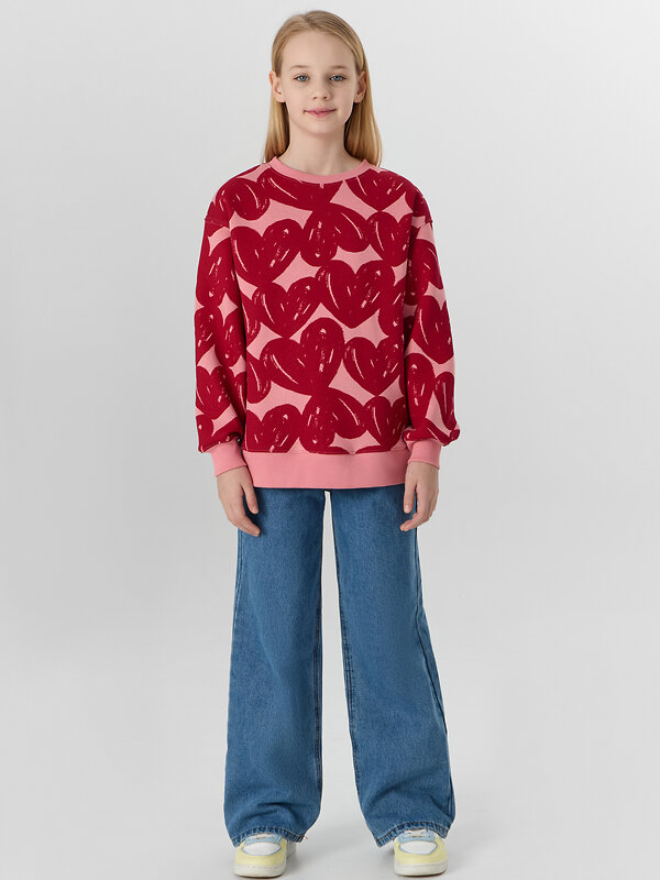 MARK FORMELLE Джемпер 576436 127916 сердечки на розовом