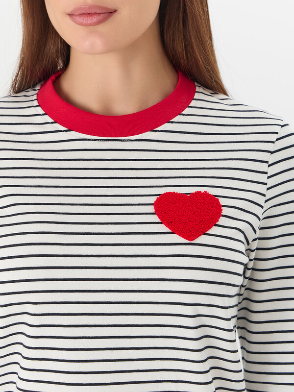 MARK FORMELLE Джемпер 576437 122867 бело -черная полоска