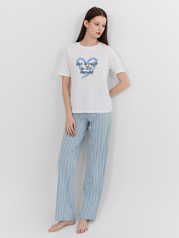 MARK FORMELLE Комплект 576446 592635 белый +полоска на голубом