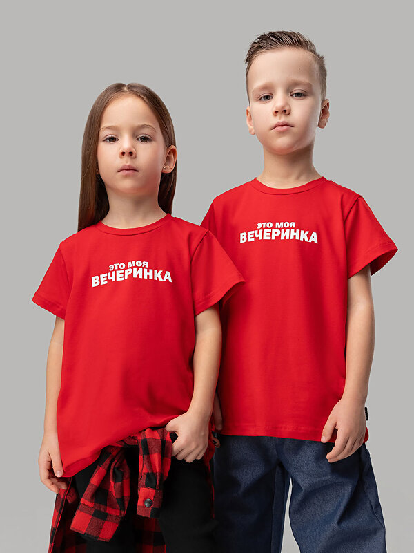 Bodo Футболка 576474 4-220MU красный (белый)