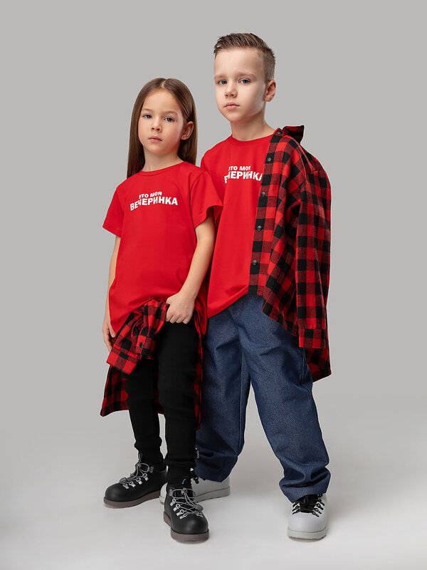 Bodo Футболка 576474 4-220MU красный (белый)