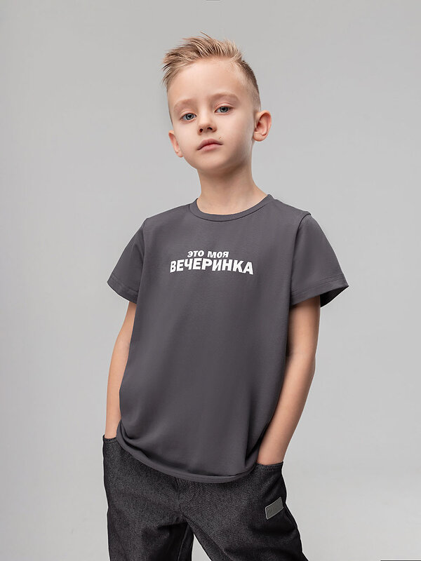 Bodo Футболка 576475 4-220MU темно-серый