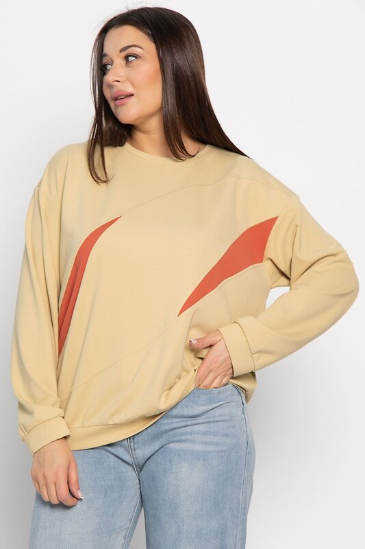 LT Collection Свитшот 576618 Б15005-3М бежевый