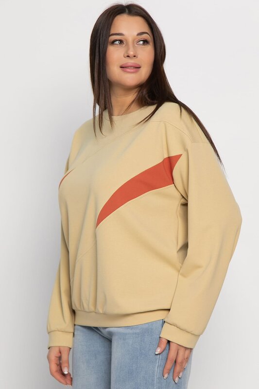 LT Collection Свитшот 576618 Б15005-3М бежевый