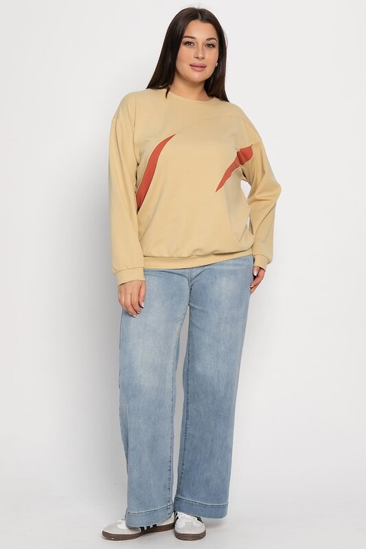 LT Collection Свитшот 576618 Б15005-3М бежевый