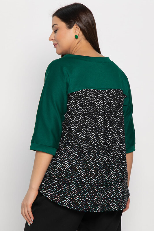 LT Collection Блуза 576619 Б15001-18М зеленый