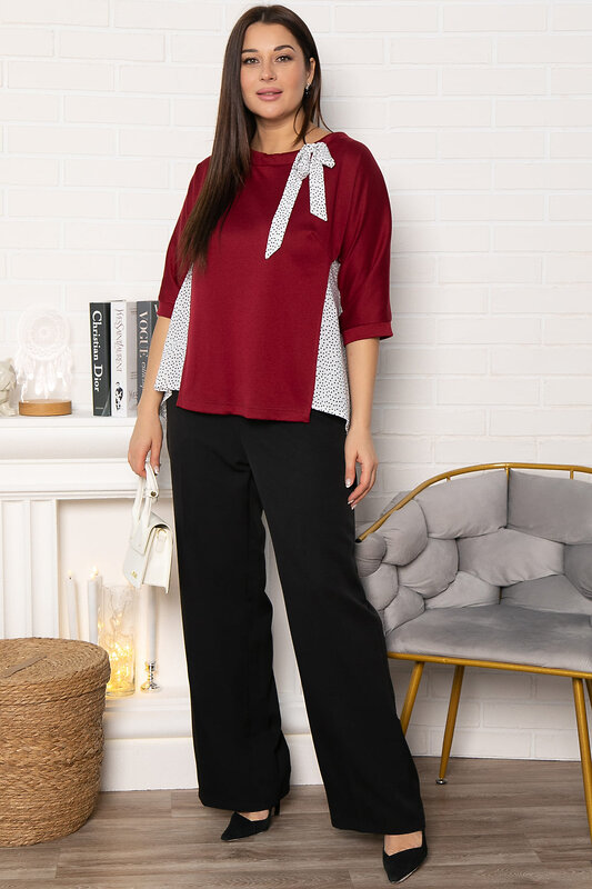 LT Collection Блуза 576620 Б14997-18М бордовый