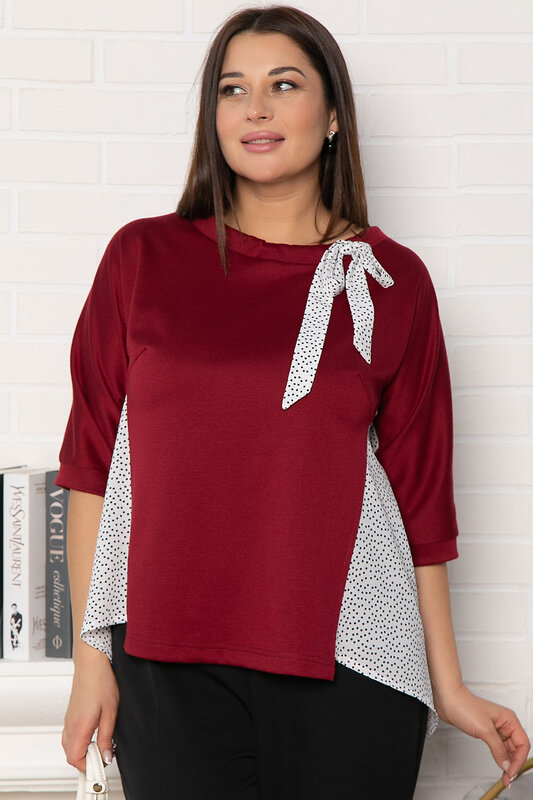 LT Collection Блуза 576620 Б14997-18М бордовый