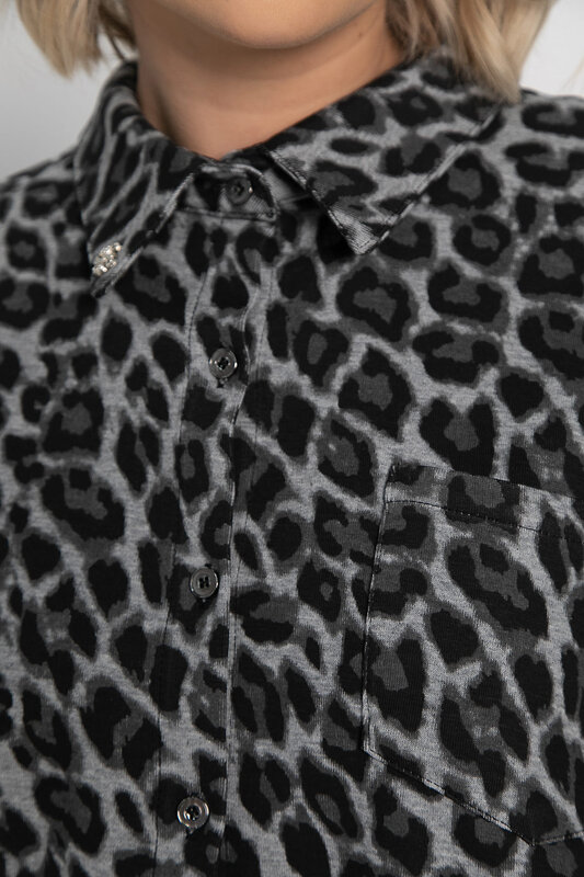 LT Collection Рубашка 576621 Б14960-18М серый.черный