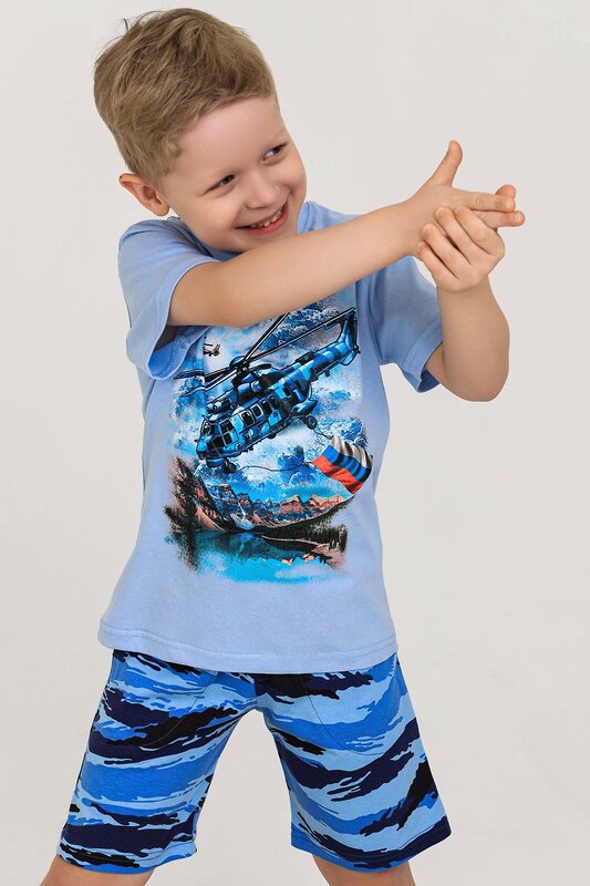 Натали Костюм 576663 Костюм Авиация детский голубой