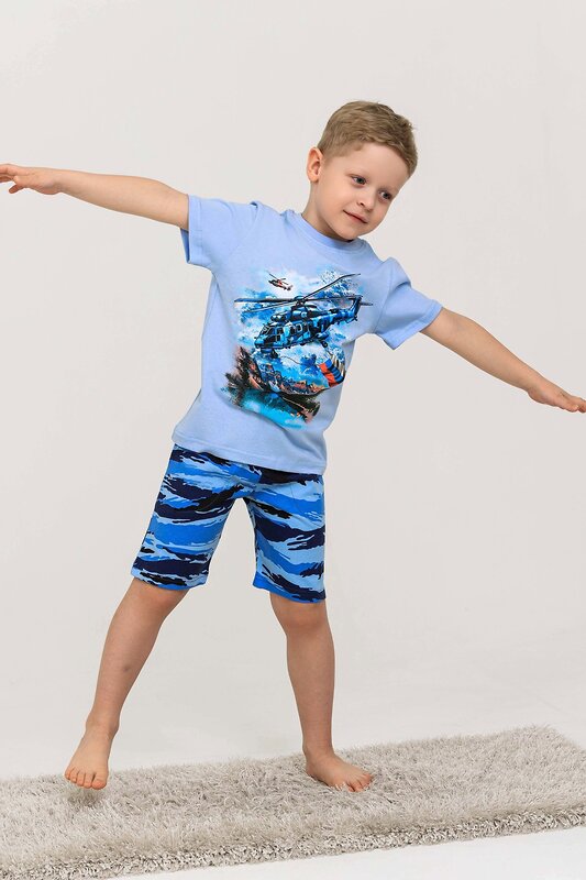 Натали Костюм 576663 Костюм Авиация детский голубой