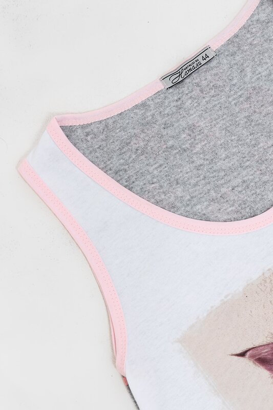 Натали Пижама 576664 Пижама Два котенка шорты белый