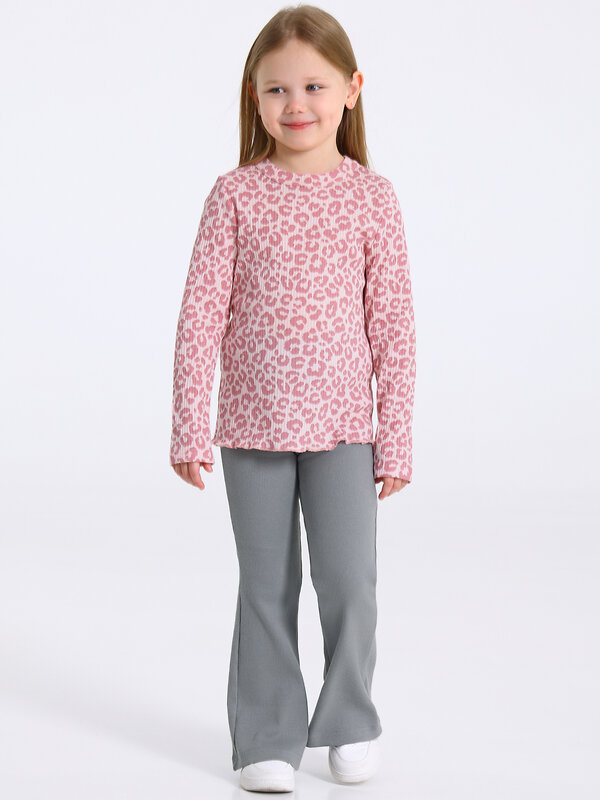 Апрель Комплект 576681 2ДЛБ5880023н розовый леопард на светло-розовом+серый