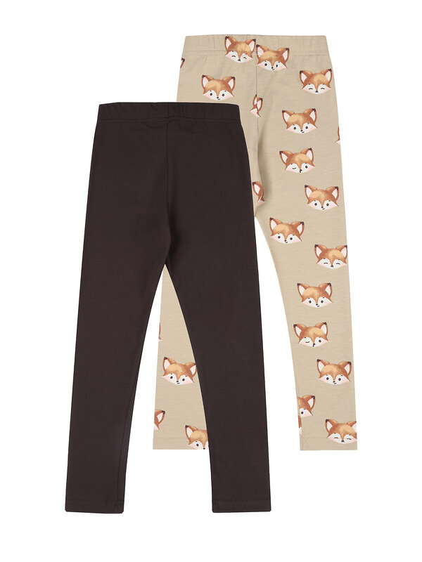 Апрель Лосины 576685 2ДРЛ5829804н темно-коричневый+лисички на темно-бежевом