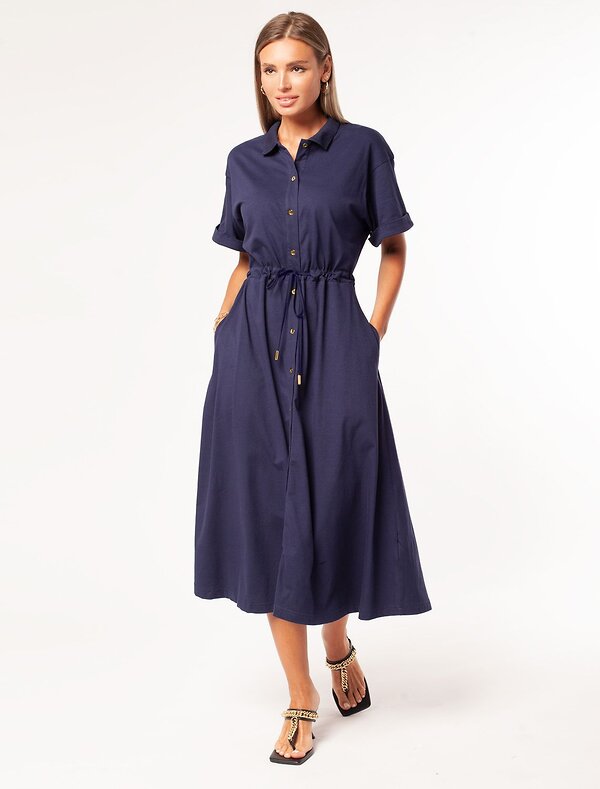 VILATTE Платье 576691 D42.220 темно-синий