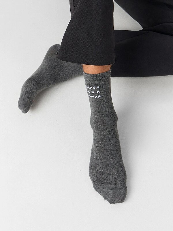 MARK FORMELLE Мужские носки 576720 017K-3031 т.серый меланж