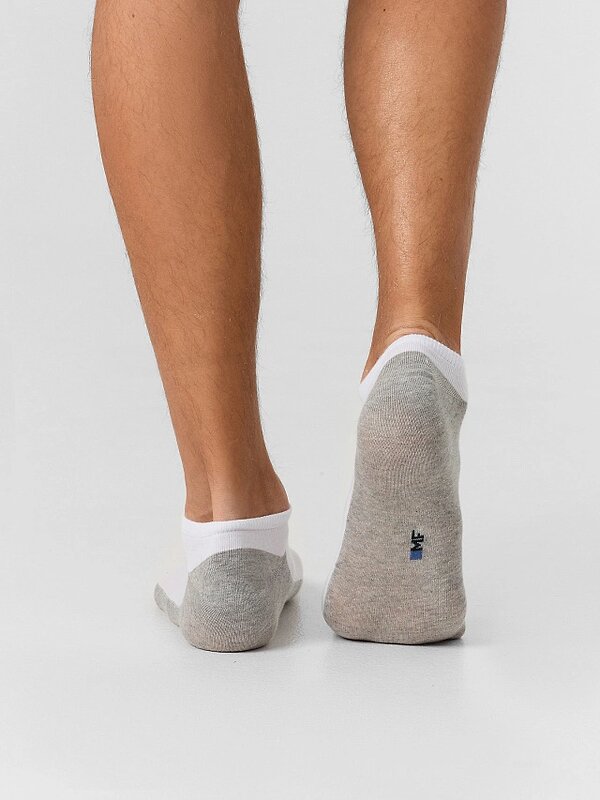 MARK FORMELLE Мужские носки 576732 104K-3091 белый /серый меланж