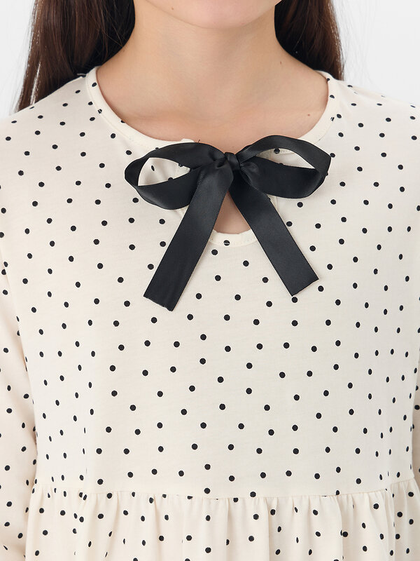 MARK FORMELLE Платье 576736 157982 горошек на молочном