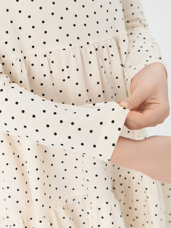 MARK FORMELLE Платье 576736 157982 горошек на молочном