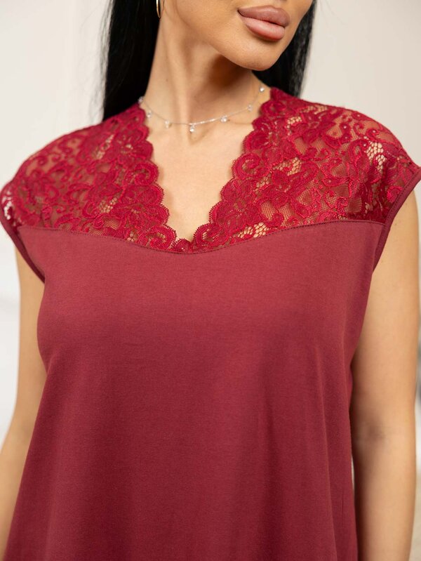 Текс-плюс Сорочка 576812 00-00246396 Бордовый