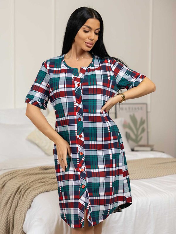 Текс-плюс Халат 576817 00-00246267 Зеленый,красный