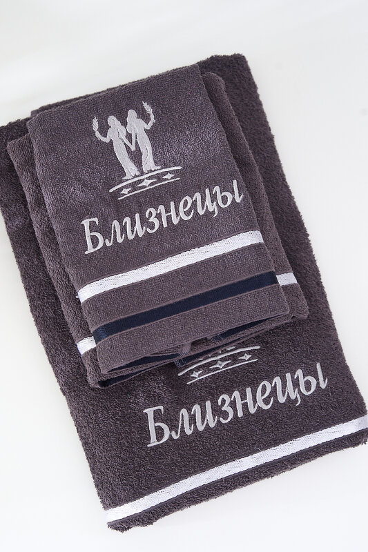 Натали Полотенце 576842 14418 графит+близнецы