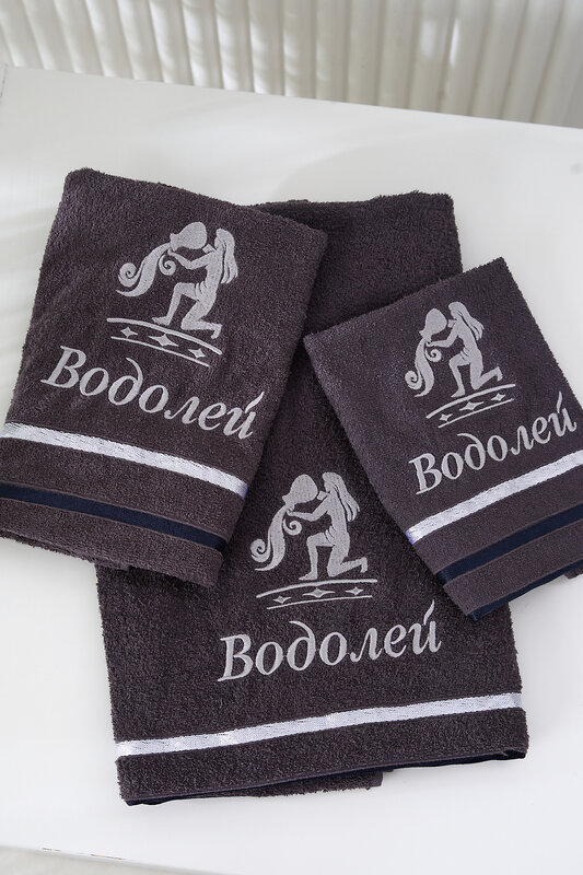 Натали Полотенце 576844 14418 графит+водолей