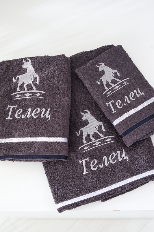 Натали Полотенце 576847 14418 графит+телец