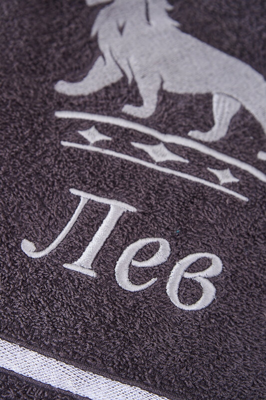 Натали Полотенце 576851 14418 графит+лев