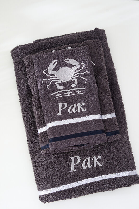 Натали Полотенце 576853 14418 графит+рак