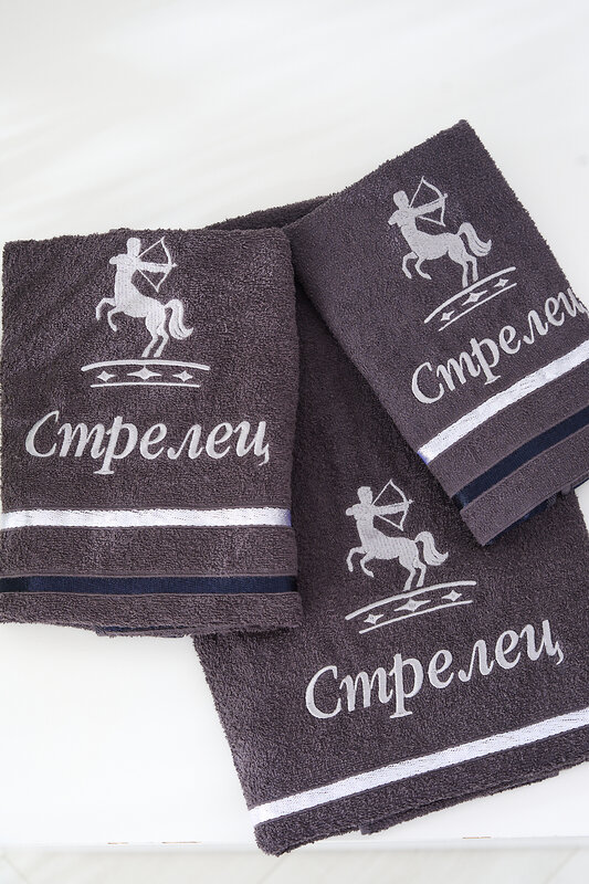 Натали Полотенце 576855 14418 графит+стрелец