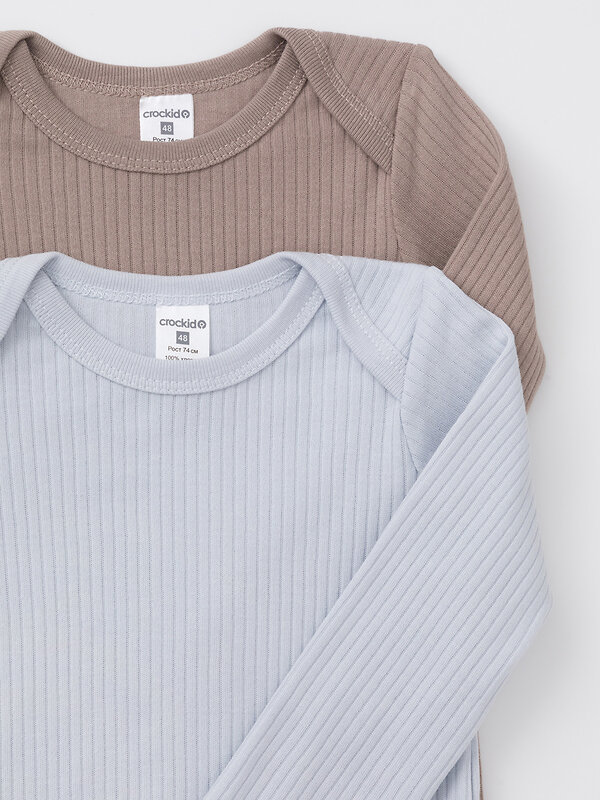 CROCKID Боди 576873 К 6526-2уп кофейный