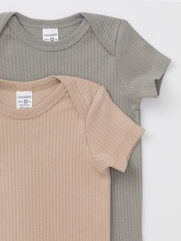 CROCKID Боди 576875 К 6525-2уп бежевый