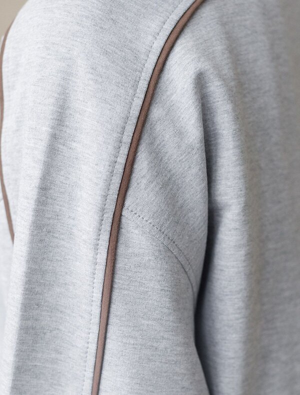 VILATTE Джемпер 576902 D49.161 св.серый меланж_cotton club