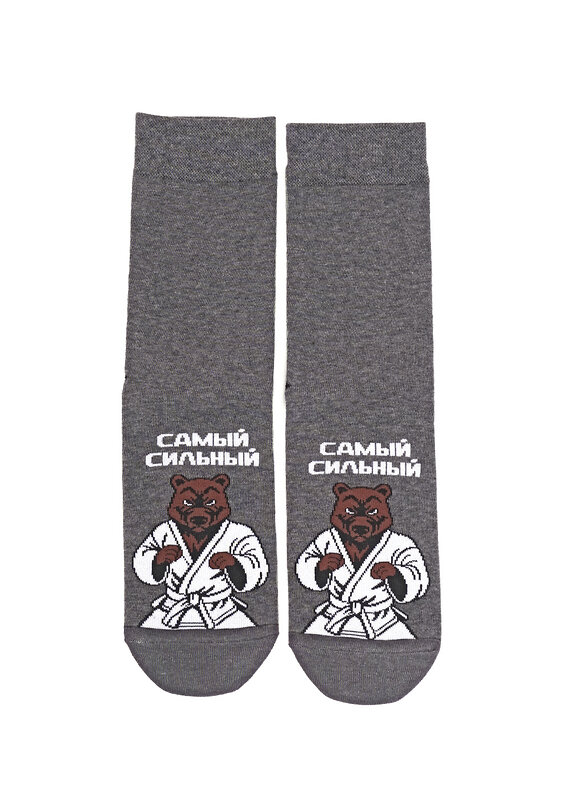 CLEVER Носки 576982 К6566Л меланж т.серый