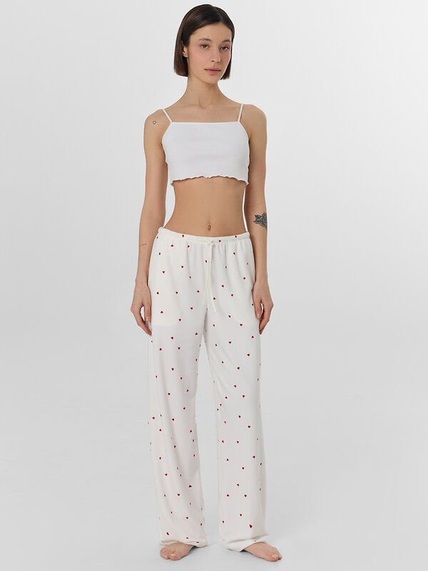 MARK FORMELLE Брюки 577020 532537 сердечки на св.молочном