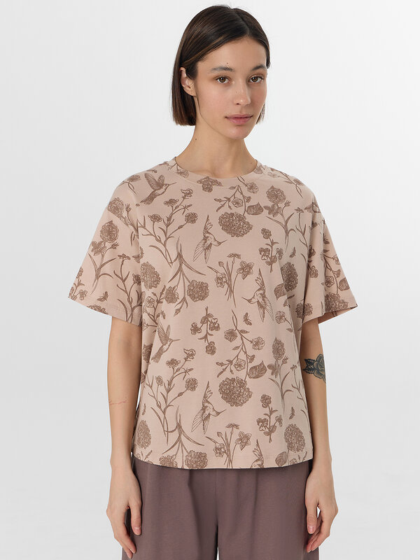 MARK FORMELLE Комплект 577068 592600 цветы на холодном бежевом +коричневый