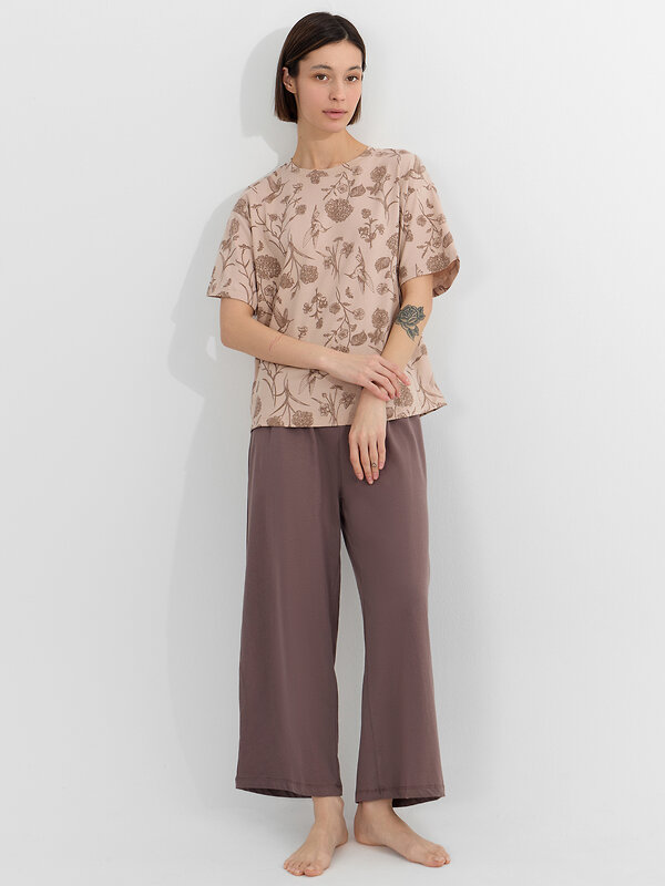 MARK FORMELLE Комплект 577068 592600 цветы на холодном бежевом +коричневый