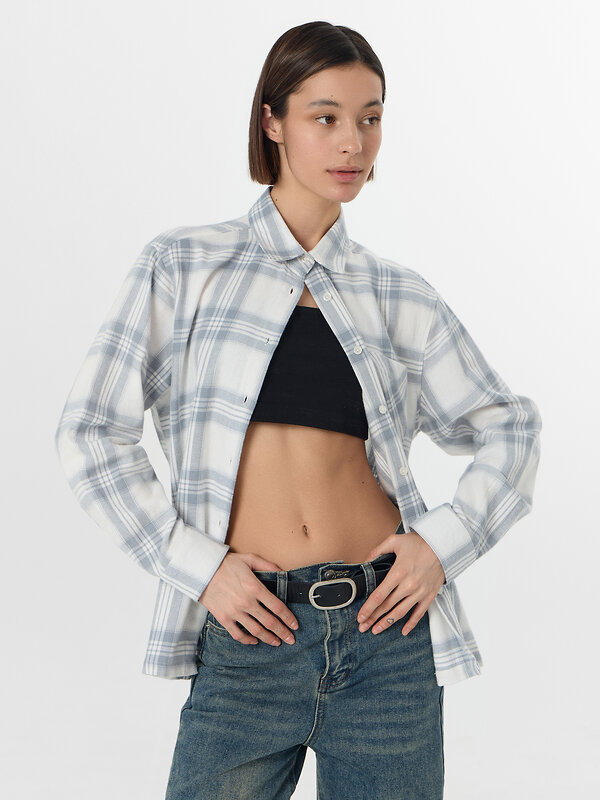 MARK FORMELLE Рубашка 577164 122963 серая клетка