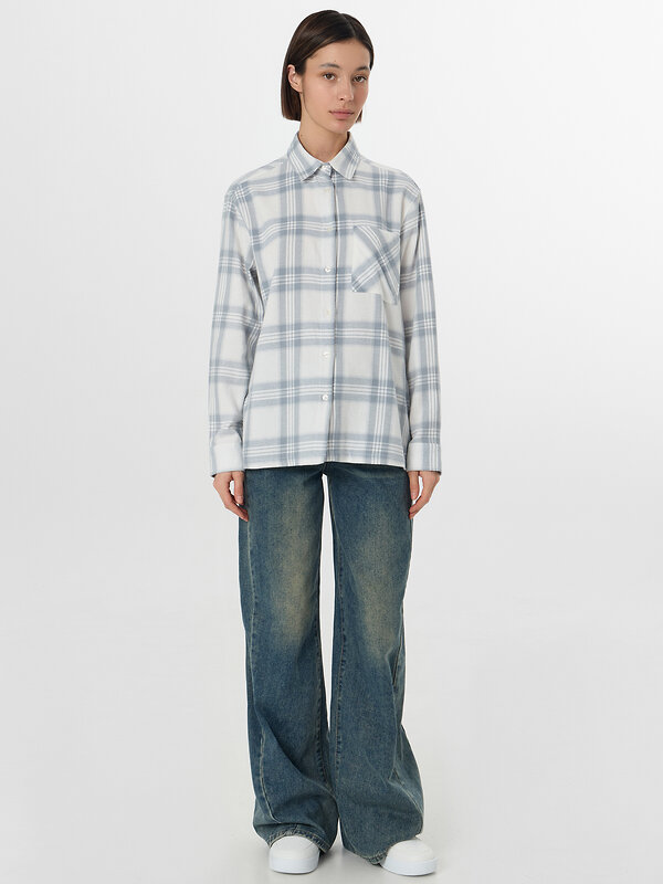 MARK FORMELLE Рубашка 577164 122963 серая клетка