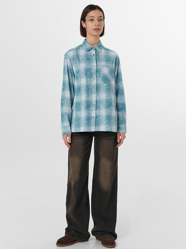 MARK FORMELLE Рубашка 577165 122963 синяя клетка