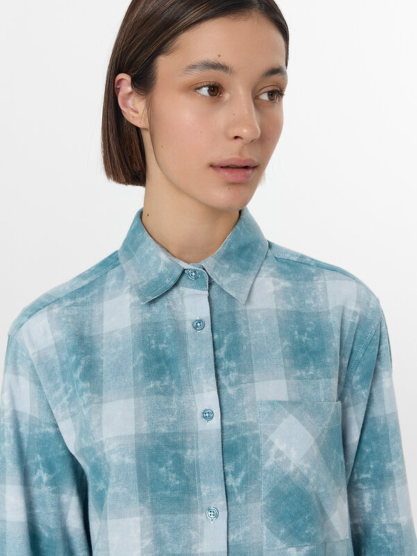 MARK FORMELLE Рубашка 577165 122963 синяя клетка