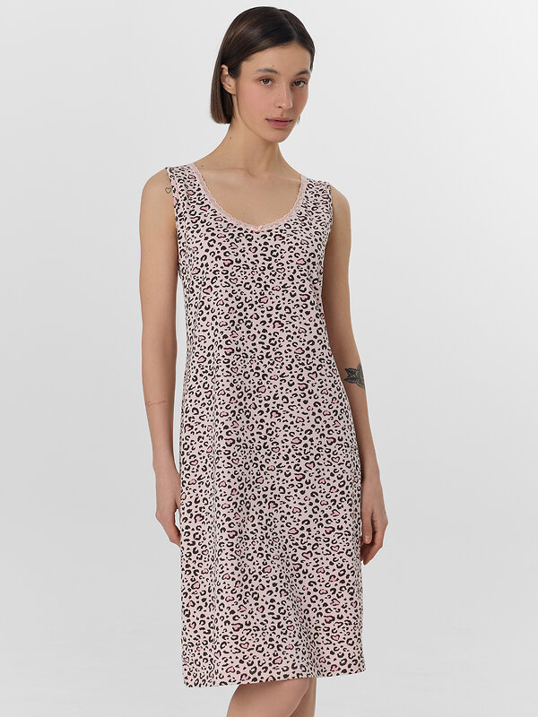 MARK FORMELLE Сорочка 577169 572399 леопард на розовом