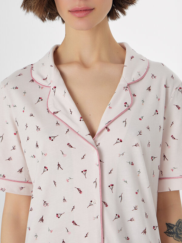 MARK FORMELLE Сорочка 577173 572403 цветочки на розовом